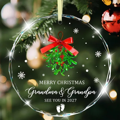 Vista 7 de Adorno de primera Navidad juntos 2025 para parejas, nuestra primera Navidad para él, ella, novio, novia, pareja casada, primer adorno de Navidad