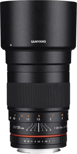 Vista 7 de Objetivo Samyang 5.3 pulgadas. F2.0 ED UMC, de lente fija Capture distant subjects with sharp telephoto performance and bright optics for