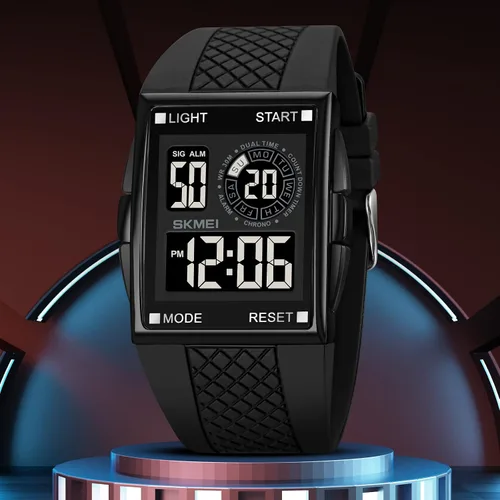 Vista 6 de Gosasa Relojes militares deportivos para hombre con forma de avión digital con luz LED impermeable
