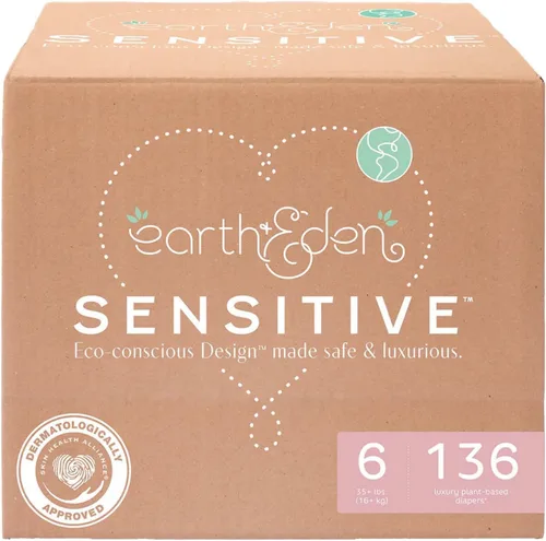 Vista 12 de Earth & Eden Sensitive Pañales ecológicos e hipoalergénicos Talla 1 176