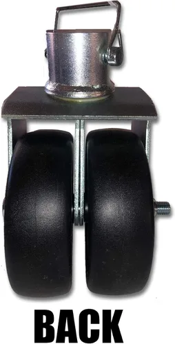 Vista 2 de Rueda dual resistente de 6" para remolque Jack 2000LB capacidad