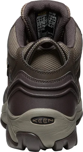 Vista 3 de Botas de trabajo impermeables con puntera de acero de altura media Lansing Mid para hombre, de KEEN Utility Mantillo/Shitake