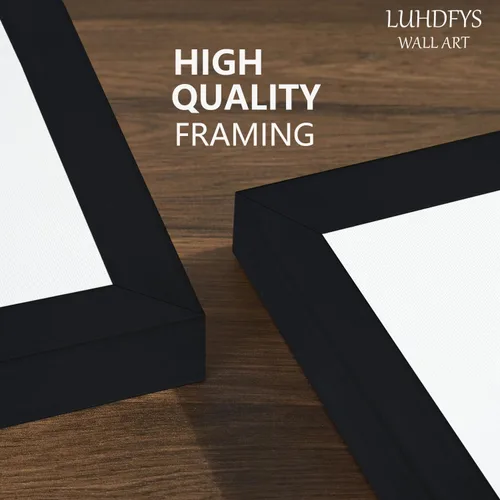Vista 7 de LUHDFYS Cuadros artísticos abstractos modernos de lámina dorada, lienzos verdes para sala de estar, dormitorio, pósteres e impresiones de pared