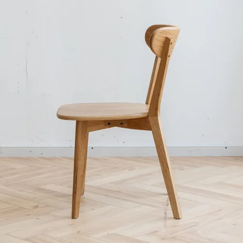 Vista 3 de Dining Chairs and Table & Chair Sets - Solid Wood FAS Grade Oak Made in North America 100% Dirt-Free Wood Chair for Living Room Kitchen Bedroom Oak