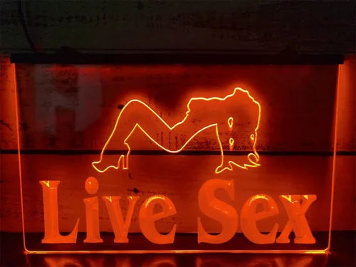 Vista 5 de Señales de neón de sexo en vivo con luces LED de neón sexy bailarina para bar, decoración de pared, decoración de pared, decoración de pared, Azul