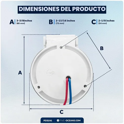 Vista 7 de Five Oceans Interruptor de pie de molinete – Interruptor de pie de cubierta de molinete de ancla cubierta/abajo, interruptores de una sola