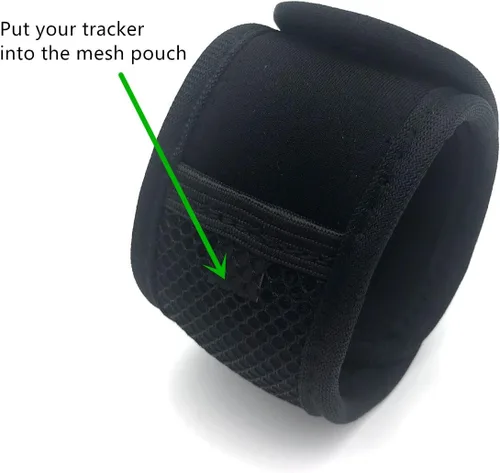 Vista 3 de Wanty Pulsera de brazo con hebilla ancha ajustable con bolsa de malla para Fitbit Inspire 3/Versa 4/Charge 3/Charge 6/Galaxy Fit3/FITVII/WHOOP 4.0