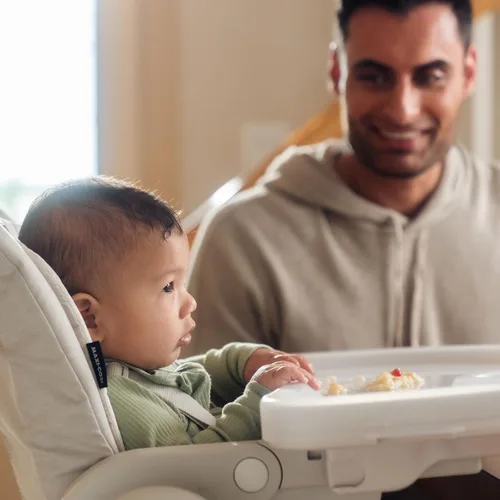 Vista 12 de Maxi-Cosi Minla - Silla alta 6 en 1 para bebés y niños pequeños, silla alta plegable portátil, tela EcoCare, 9 alturas, 5 reclinables, 4 posiciones