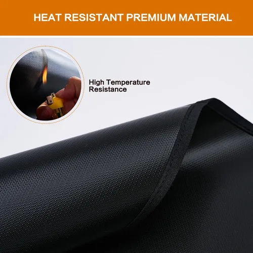 Vista 3 de SUITMAT Tapete resistente al calor para encimera, tapete ignífugo e impermeable para parrilla de mesa al aire libre, protector de cubierta al aire