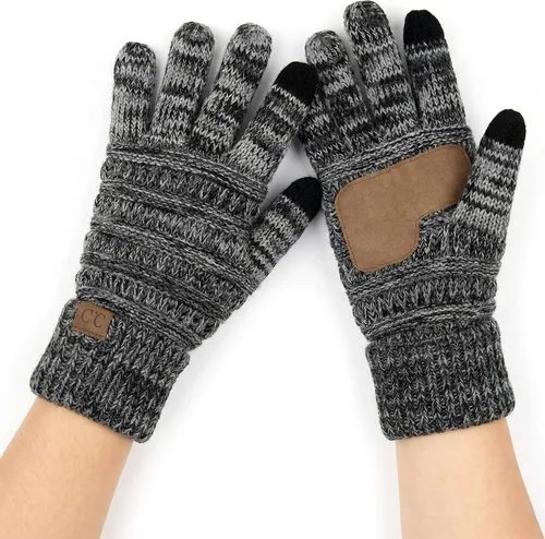 Vista 19 de Funky Junque Guantes de invierno para mujer – Lindos guantes de punto con forro polar para pantalla táctil y mensajería para mujeres, accesorios