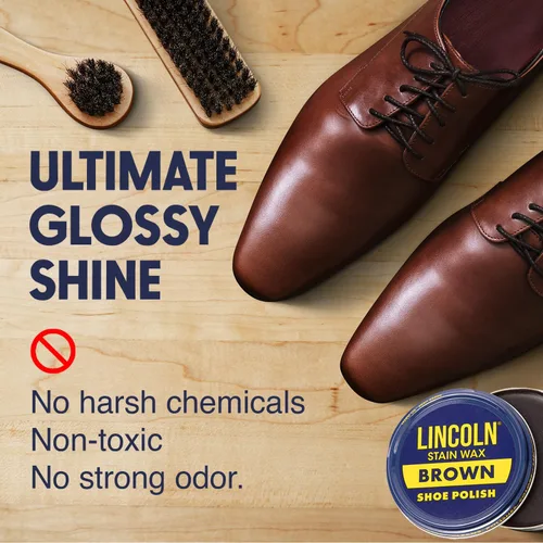 Vista 6 de Lincoln Cera para pulir zapatos - 2-1/8 oz Fabricado en Estados Unidos desde 1925