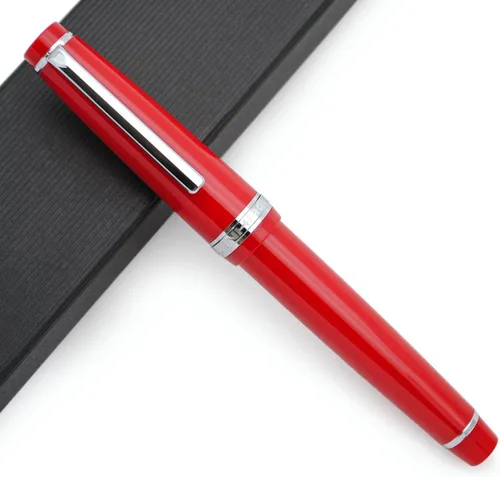 Vista 16 de JINHAO 82 - Pluma estilográfica con clip plateado (punta F 0.020 in, verde aguacate)