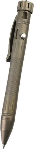 Vista 7 de MecArmy TPX8 Mini bolígrafo táctico de titanio y latón con llavero táctico con llavero 1 D (latón)