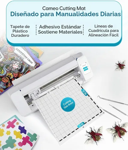 Vista 2 de Alfombrilla de corte Silhouette para máquinas Cameo de 12 x 12 pulgadas, paquete de 3