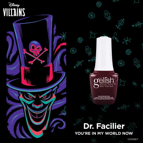 Vista 5 de Gelish MINI Disney Villains - Esmalte de gel remojado, estás en mi mundo ahora