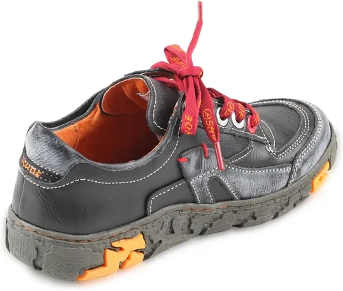 Vista 3 de Zapatos casuales con cordones de cuero para mujer