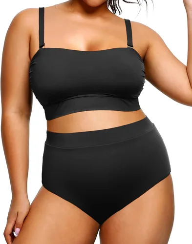 Vista 4 de Tempt Me Traje de baño de dos piezas para mujer de talle alto