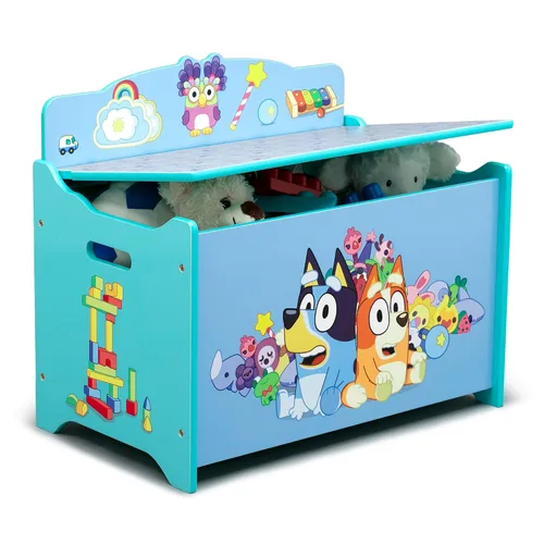 Vista 3 de Delta Children - Caja de juguetes de lujo Bluey Azul