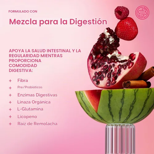 Vista 5 de Proper The Pinks - Bebida para aliviar la hinchazón, mezcla probiótica con enzimas prebióticas