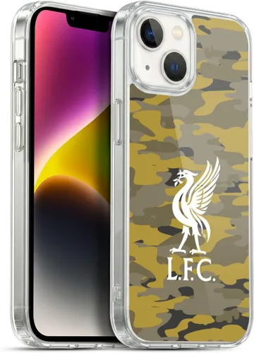 Vista 133 de Head Case Designs Funda de gel con licencia oficial del Liverpool Football Club Away Colourways Crest Camou [protección de grado militar] compatible