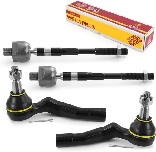 Vista 130 de Metrix Premium Chassis Parts - Kit de 4 piezas de extremos de barra de acoplamiento frontal exterior e interior compatible con Nissan Pathfinder