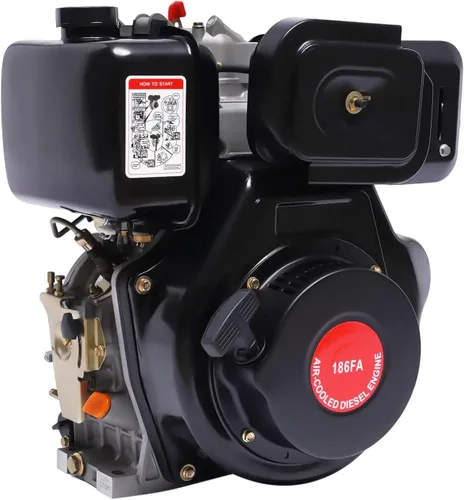 Vista 12 de 247CC 4-Stroke 5HP Micro Tiller Motor de combustible de un solo cilindro Inyección directa 3.6KW Motor horizontal refrigerado por aire