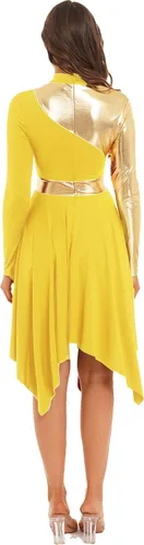 Vista 2 de Aislor Vestido de baile litúrgico de alabanza litúrgica para mujer, disfraz de adoración de iglesia