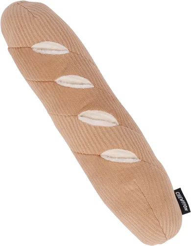 Vista 7 de CHEWFFON Juguetes de peluche para perros con sonido, juguete interactivo en forma de bagel para cachorros, lindo rompecabezas para perros