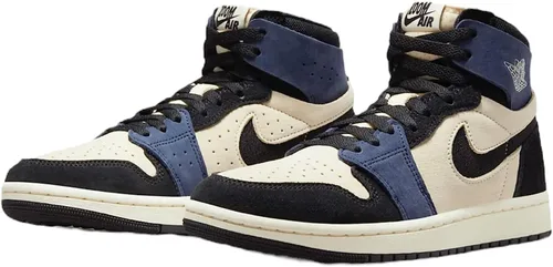 Vista 6 de Jordan Women's 1 Zoom Air CMFT 2 MuslinBlk-Blackened Blue (DV1305 104)