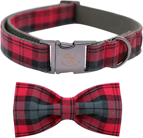 Vista 47 de Elegant little tail Independence - Collar patriótico para mascotas con pajarita para mascotas del 4 de julio de algodón suave para mascotas