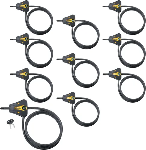 Vista 8 de Master Lock - Cerraduras de cable ajustables Python con 4 llaves, modelo # 8419KA-2