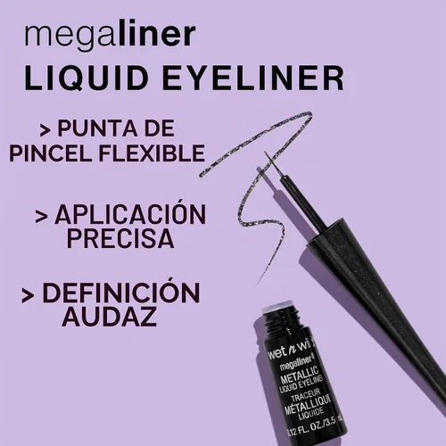 Vista 3 de wet n wild MegaLiner - Delineador de ojos líquido - Negro