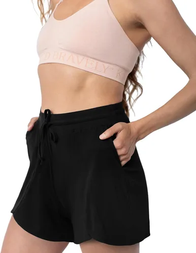Vista 3 de Kindred Bravely Pantalones cortos de maternidad y posparto de bambú Pantalones cortos de pijama de maternidad para mujer