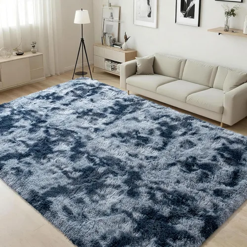Vista 20 de ISEAU Alfombra de pasillo cómoda y esponjosa para dormitorio, de felpa con base de goma antideslizante, para dormitorio de bebé, al lado de la cama