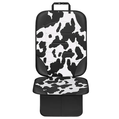 Vista 12 de Siivton Protector de Asiento de Coche para Asiento de Niño, Funda Impermeable para Asientos de Cuero y Tela, 2 Bolsillos de Malla, Fondo Negro