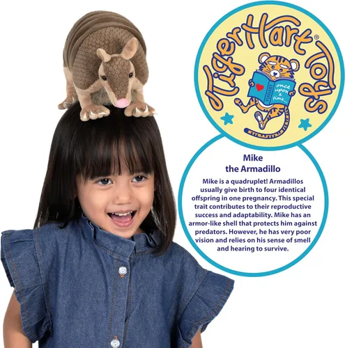Vista 2 de TigerHart Mike The Armadillo - Peluche de 9 pulgadas (medida de cola no incluida)