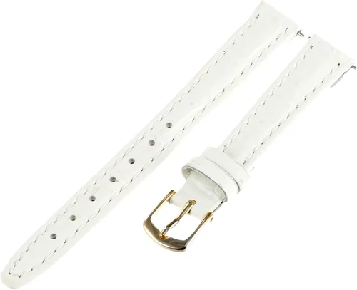 Vista 9 de Hadley-Roma Women's Alligator Grain Leather WatchStrap Negro