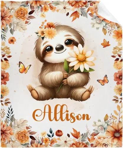 Vista 9 de Linda manta de perezoso, regalos lindos de perezosos para niñas, niños y mujeres, decoración de animales de peluche de perezoso, manta ligera