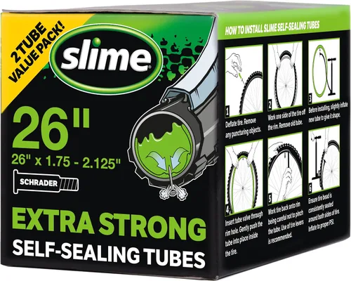 Vista 14 de Slime 30051 Tubo interior de bicicleta con sellador de pinchazos Slime extra fuerte, autosellante, evita y repara, válvula Schrader, 16 pulgadas x