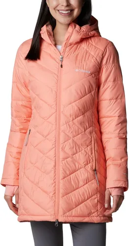 Vista 23 de Columbia Chaqueta larga con capucha Heavenly para mujer Verde (Stone Green)