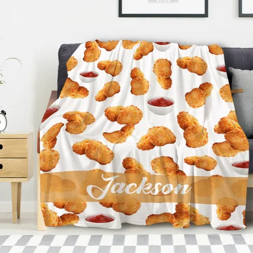Vista 35 de Manta de chips Nachos para otoño, invierno, primavera, todas las estaciones, cálida y mullida de 40 x 30 pulgadas, para mascotas, microfelpa Chips