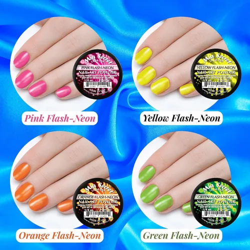 Vista 3 de Mia Secret - Colección de polvo acrílico para uñas, polímero Marry ME, 6 piezas