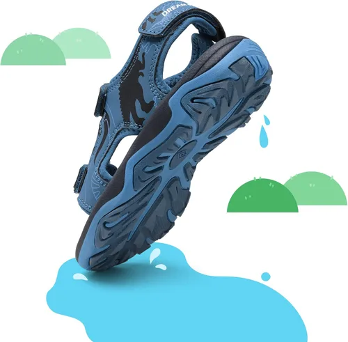 Vista 3 de DREAM PAIRS Sandalias deportivas de verano para niños y niñas, zapatos deportivos de agua para niños pequeños