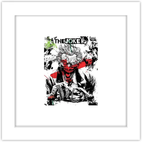Vista 10 de Trends International Gallery Pops DC Comics - Arte de pared de collage de Joker, versión enmarcada negra, 12 x 12 pulgadas
