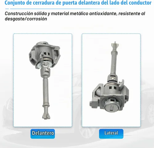 Vista 5 de X AUTOHAUX Juego de cilindros de bloqueo de puerta lateral del conductor con 2 llaves para Honda Civic 2012-2015 72185-TR0-A01