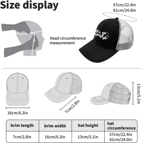 Vista 4 de Dad Hat Let's go to somewere Baseball Caps, Vintage Cap for Men