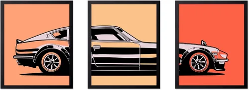 Vista 55 de Poster Master Póster de coche – Impresión clásica de coche – Arte de vehículo – Gran decoración de pared de garaje u oficina – 8 x 10 pulgadas