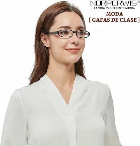 Vista 5 de NORPERWIS Gafas de lectura 5 pares con bisagra de resorte, cómodas, de moda, de alta calidad, para hombres y mujeres Paquete de 5 colores variados.