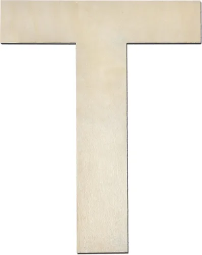 Vista 16 de Letra de madera A de 12 pulgadas de grosor, letra de madera grande sin terminar de 1/4 de pulgada de grosor para decoración de pared del hogar Letra