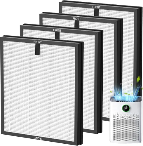 Vista 9 de Paquete de 4 filtros de repuesto HAP603 para purificador de aire ECOSELF Azul